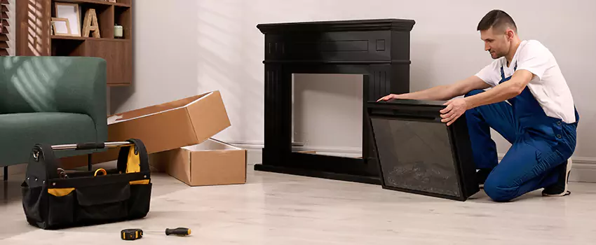 Old Rusted Metal Fireplace Repair And Replacement in Lakeville, MN